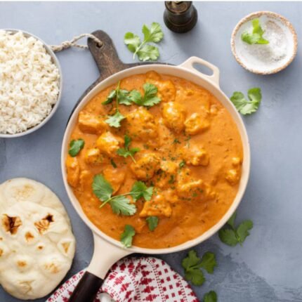 Combo Butter Chicken with Rice and Naan
